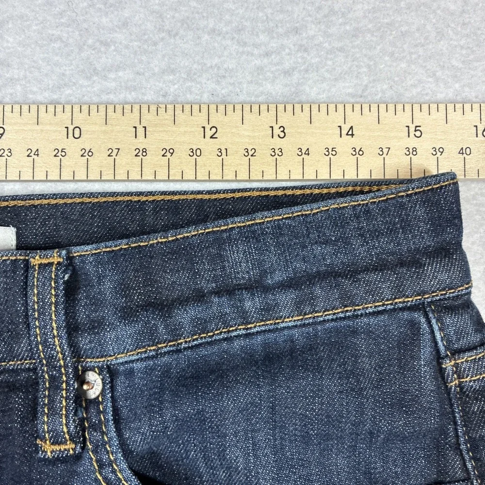 Lucky Brand 221 Straight Jeans Mens 30x30 Dark Wash Stretch Whiskering Preppy